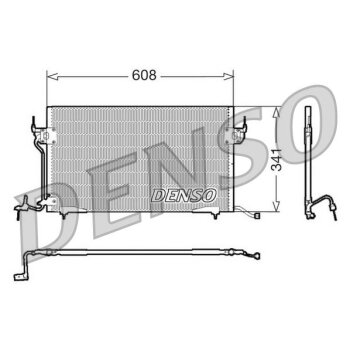 DENSO Kondensator, Klimaanlage DCN21010 für 4514486