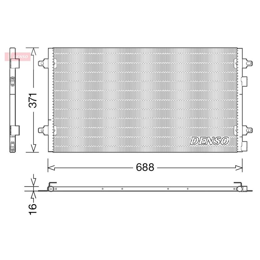 DENSO Kondensator, Klimaanlage DCN13004 für 60678468