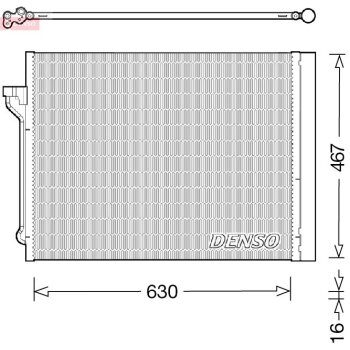 DENSO Kondensator, Klimaanlage DCN05029 für 64536805452