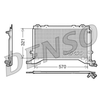DENSO Kondensator, Klimaanlage DCN17020 für 2108300370