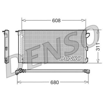 DENSO Kondensator, Klimaanlage DCN09105 für 46798100