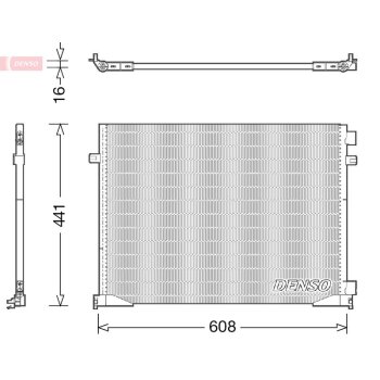 DENSO Kondensator, Klimaanlage DCN23035 für 2765000QAG