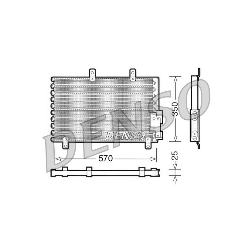DENSO Kondensator, Klimaanlage DCN01001 für 60610662