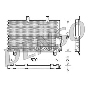 DENSO Kondensator, Klimaanlage DCN01001 für 60610662