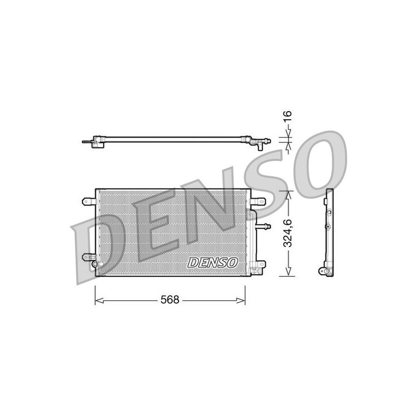 DENSO Kondensator, Klimaanlage DCN02020 für 8E0260401K