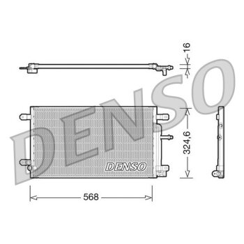 DENSO Kondensator, Klimaanlage DCN02020 für 8E0260401K
