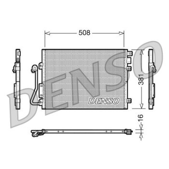 DENSO Kondensator, Klimaanlage DCN37001 für 6001550660