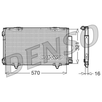 DENSO Kondensator, Klimaanlage DCN50011 für 8845005010