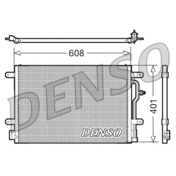 DENSO Kondensator, Klimaanlage DCN02012 für 8E0260401D
