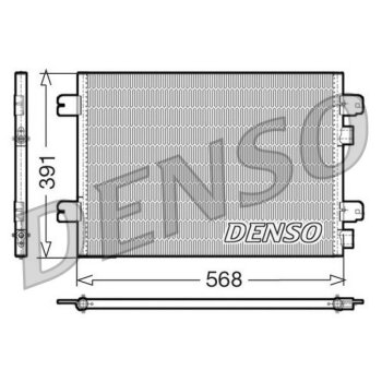 DENSO Kondensator, Klimaanlage DCN23011 für 8200182361