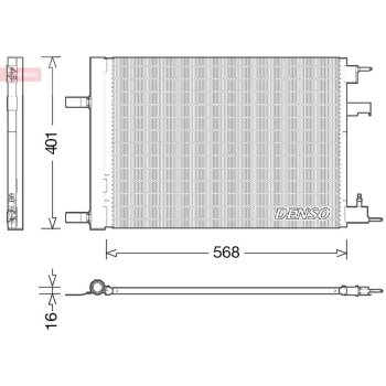 DENSO Kondensator, Klimaanlage DCN20014 für 1850136