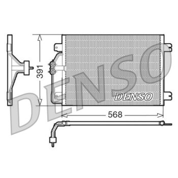 DENSO Kondensator, Klimaanlage DCN23010 für 7700432392