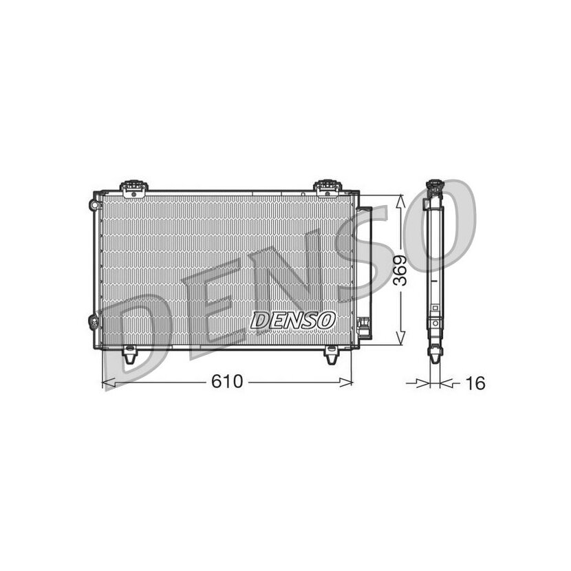 DENSO Kondensator, Klimaanlage DCN50008 für 8845002150