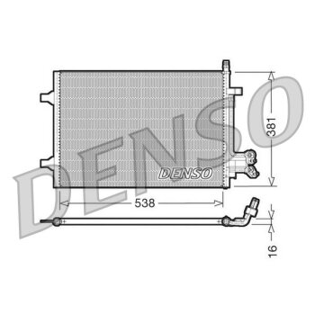 DENSO Kondensator, Klimaanlage DCN10022 für 1334196