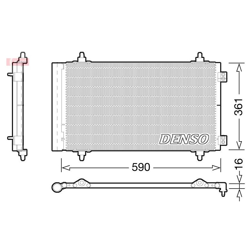 DENSO Kondensator, Klimaanlage DCN21018 für 1400836980