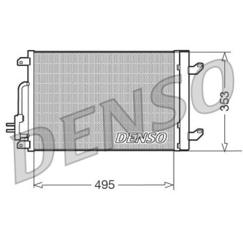 DENSO Kondensator, Klimaanlage DCN13015 für 51708843