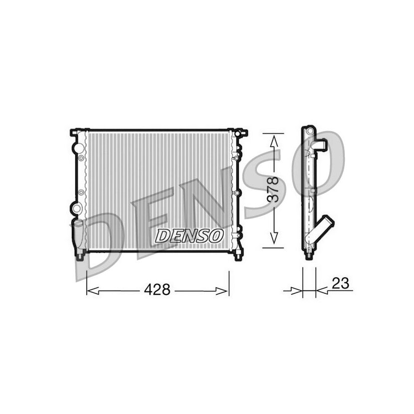 DENSO Kühler, Motorkühlung DRM23001 für 7700786444