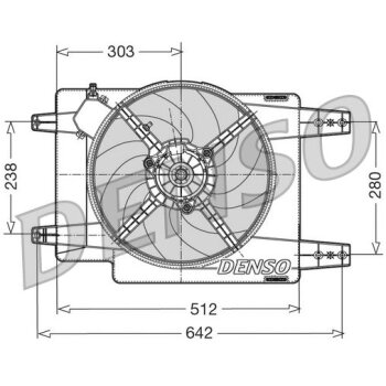 DENSO Lüfter, Motorkühlung DER01011 für...