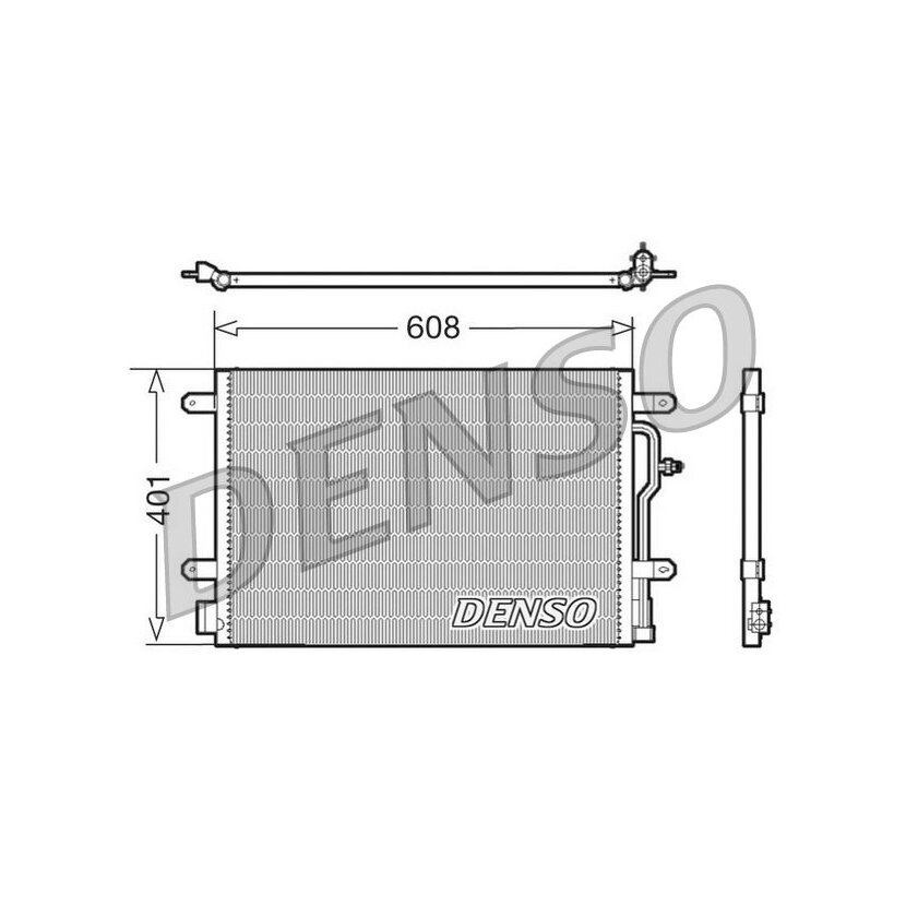 DENSO Kondensator, Klimaanlage DCN02011 für 8E0260403B