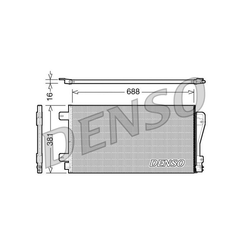 DENSO Kondensator, Klimaanlage DCN23014 für 4403238