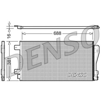 DENSO Kondensator, Klimaanlage DCN23014 für 4403238