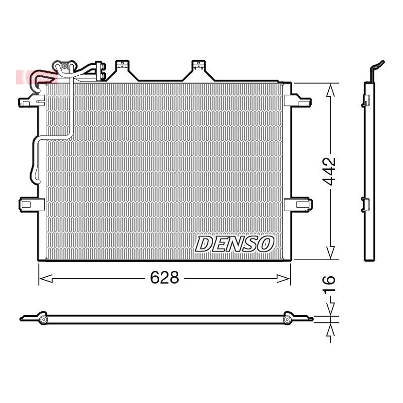 DENSO Kondensator, Klimaanlage DCN17018 für 2115000154