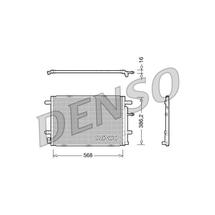 DENSO Kondensator, Klimaanlage DCN02019 für 8E0260401R