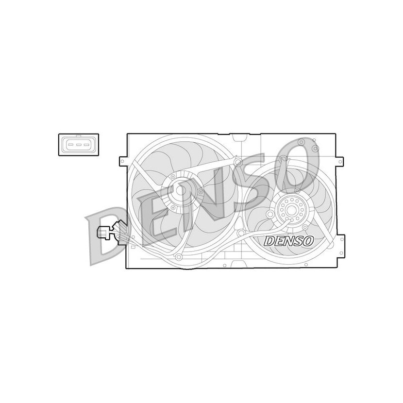 Kühlventilator Kabelbaum 30 Cm Für Ford Mustang 2010-2015 - Einfacher Stecker-Ersatz
