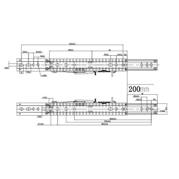 Sitzschienen Set Gleitschienen universal XL (2Stk.)