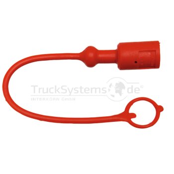 Faster TFH12 Staubkappe Stecker  PVC DN12 Rot