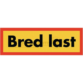 Witte plusguide Aluminium Schild Bred last, 1, 9000802