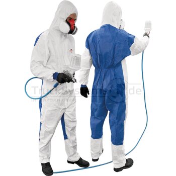 CARSYSTEM Einweg Schutzanzug, Blau/Weiss, Gr. 3XL
