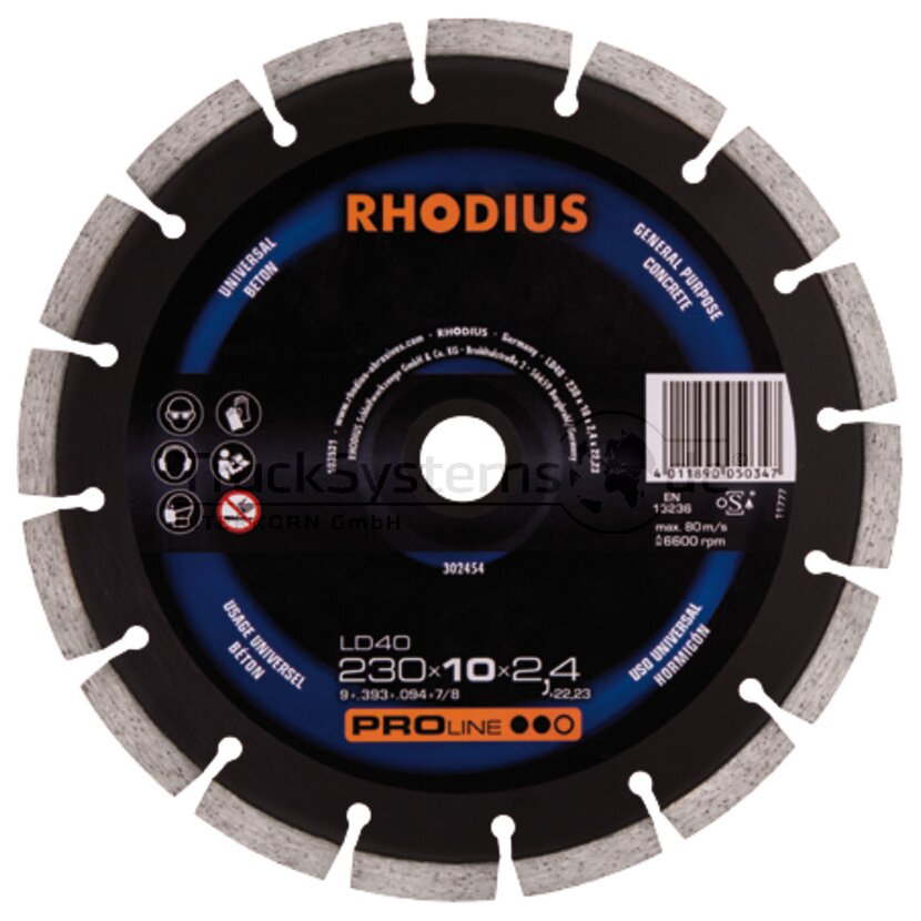 RHODIUS Trennscheibe Diamant Universal Beton 115