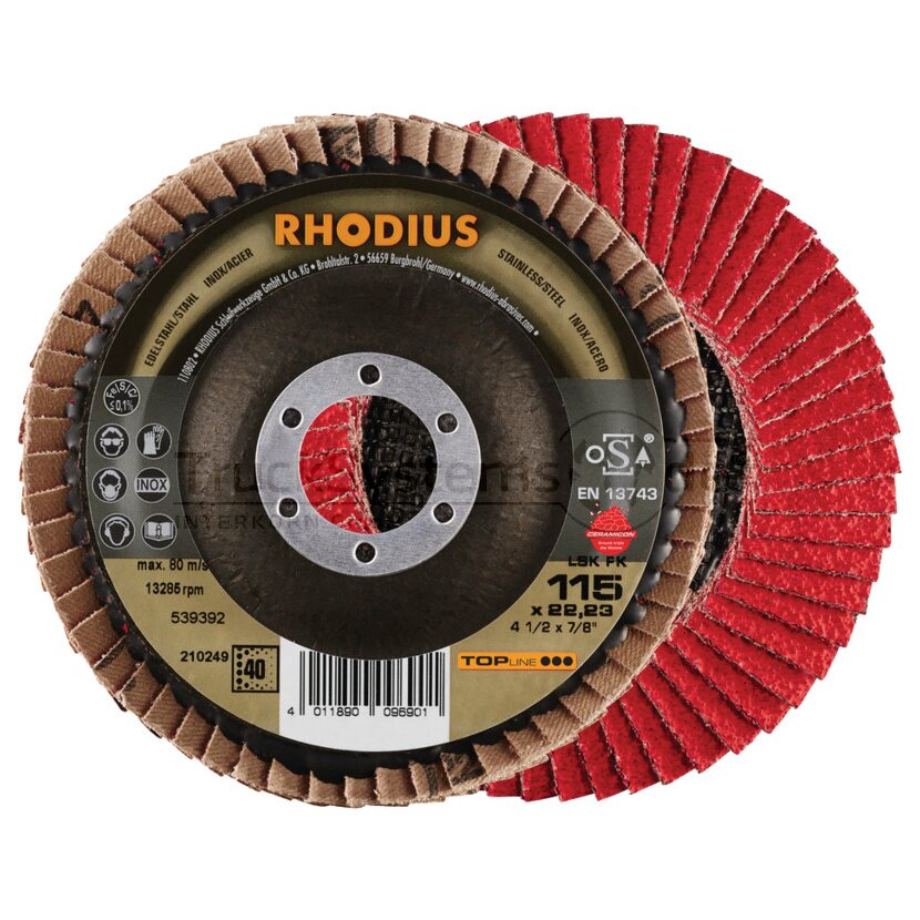 RHODIUS Fächerschleifscheibe LSK FK CERAMICON