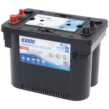 EXIDE Starterbatt. Exide,Dual AGM EM1000,50Ah