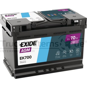 EXIDE Micro-Hybrid Ecm Gefül 12V70Ah