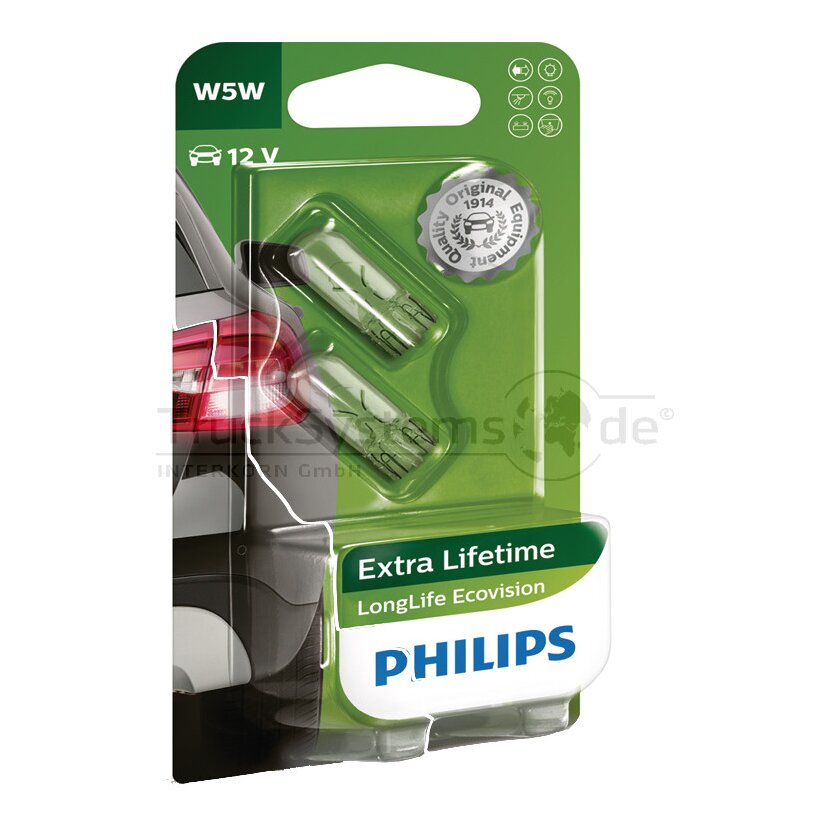 Philips VPE2 Glassockellampe 12V 5W