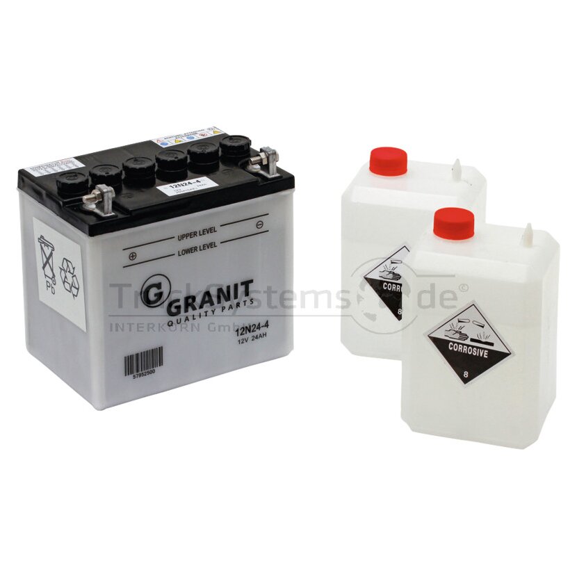 Batterie 12V 24 Ah +Links
