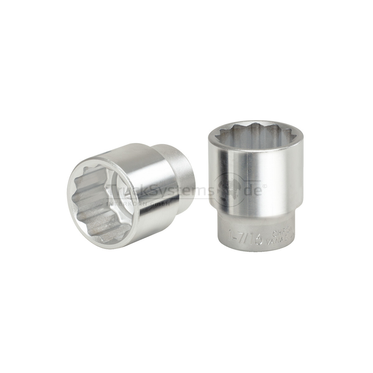 KS Tools 1'' 12-kant-Stecknuss, kurz, 55 mm