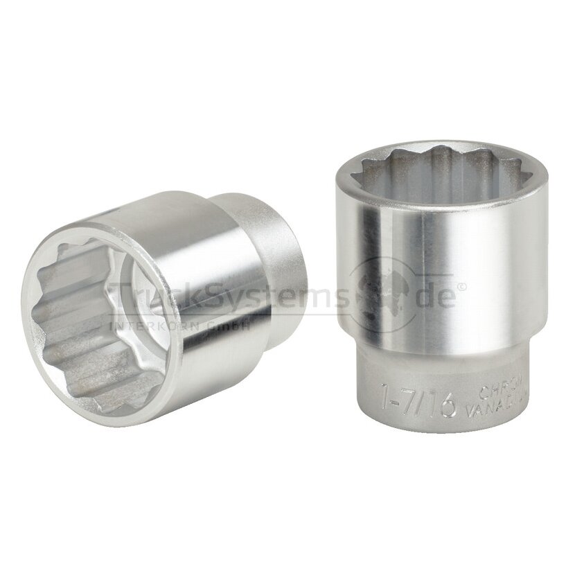 KS Tools 1 12-kant-Stecknuss, kurz, 55 mm