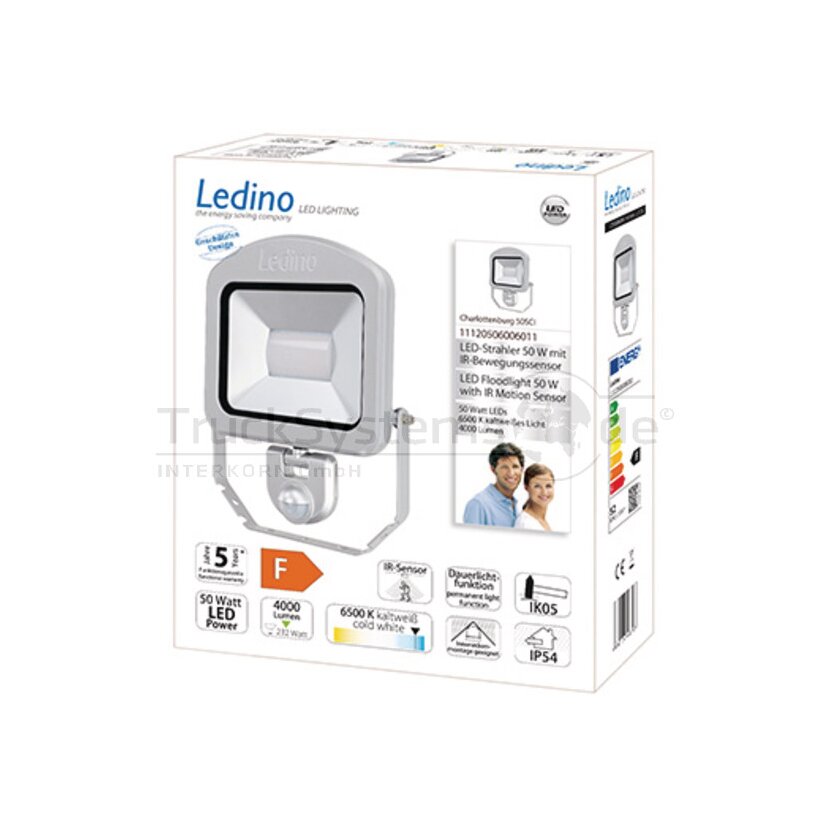 LEDINO LED-Strahler mit Bewegungsm.40W, 4500 L.
