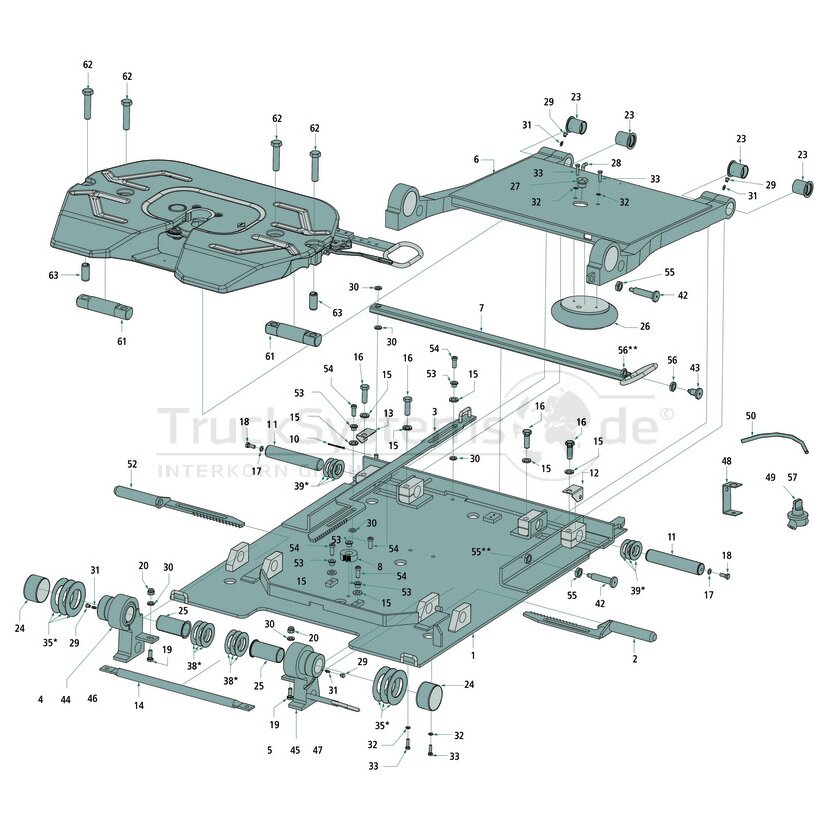 SAF-HOLLAND Reparatur - Satz Schwingenlag, 662132195