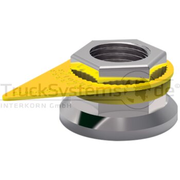 CHECKPOINT Radmutteranzeiger gelb 32 mm