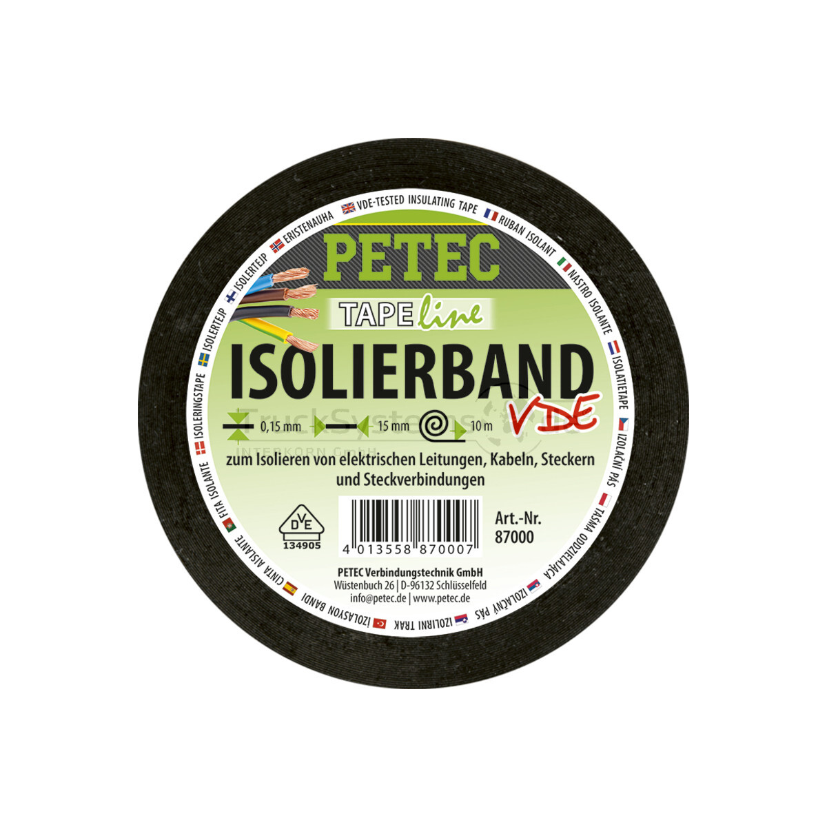 Isolierband, VDE geprüft