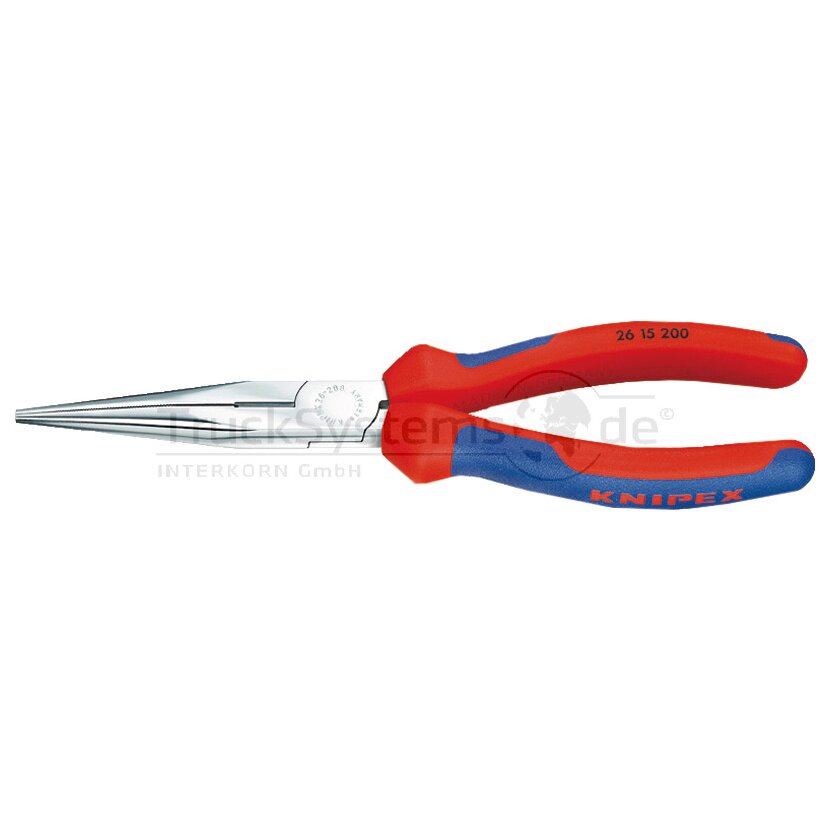 KNIPEX FlachRundzange mit Schneide verchr. 200mm