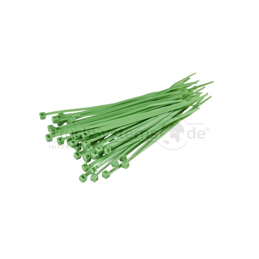 VPE100 Kabelbinder 282x4,8mm grün