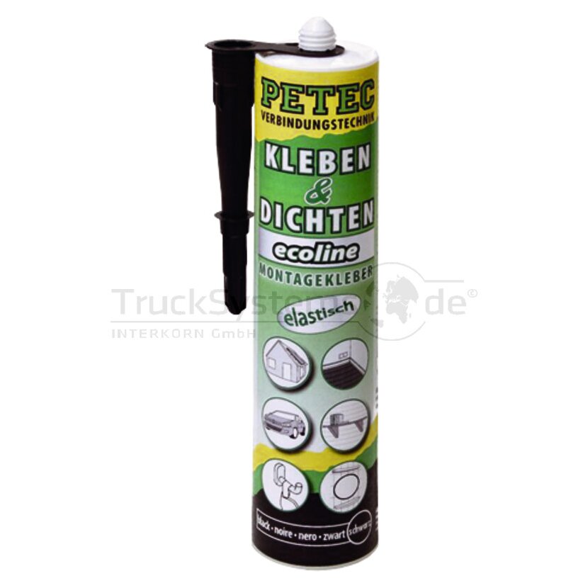 PETEC Kleben & Dichten Ecoline 290ml schwarz