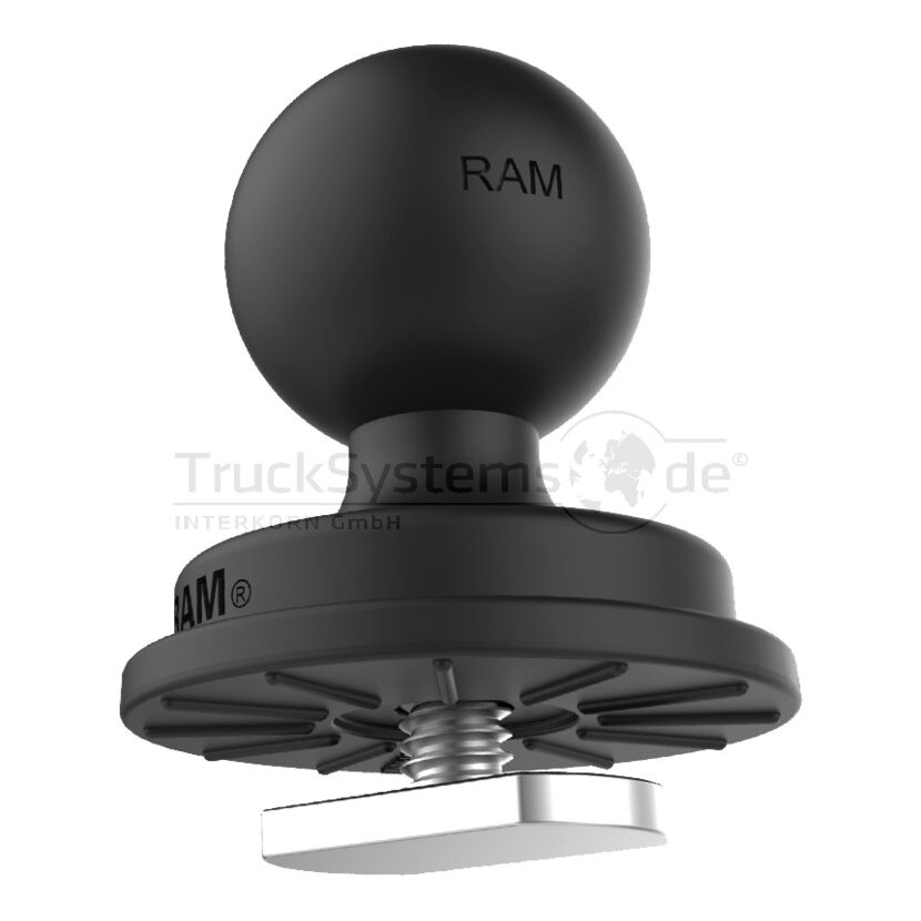 RAM MOUNTS Kugel mit T-Slot für Tough-Track Schienen