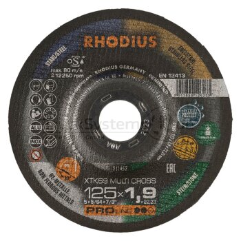RHODIUS Trennscheibe XTK69 MULTI CROSS 115