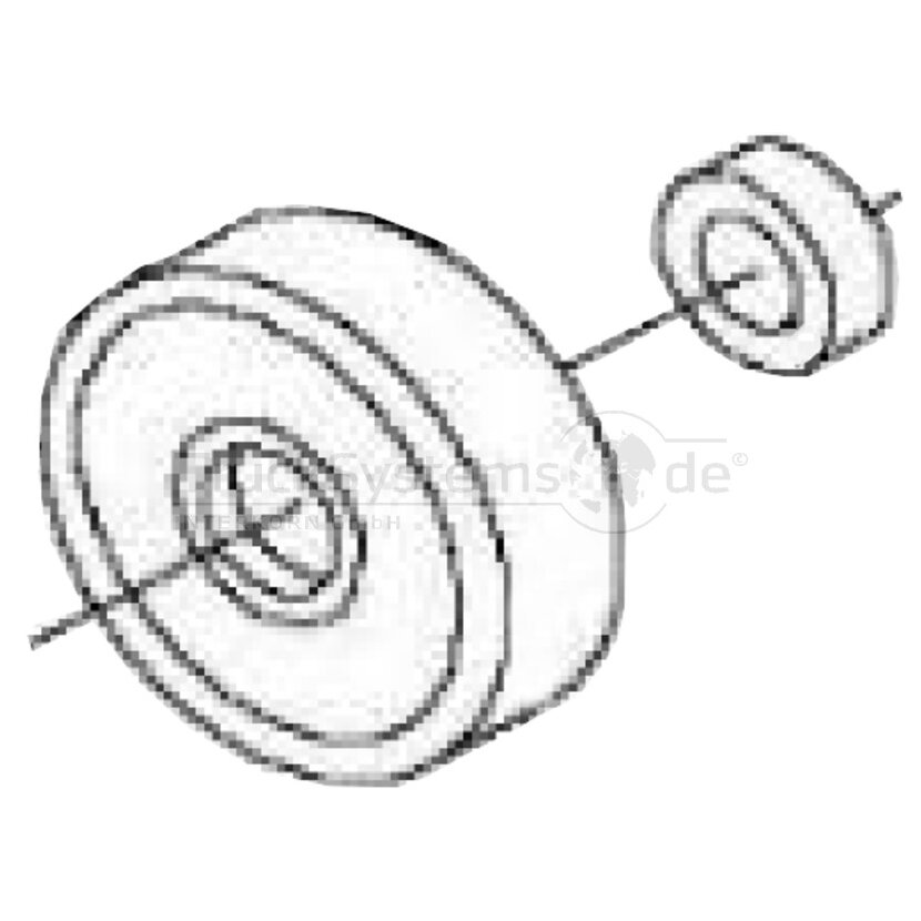 Traxor Vorderrad m Lager f Hubtisch